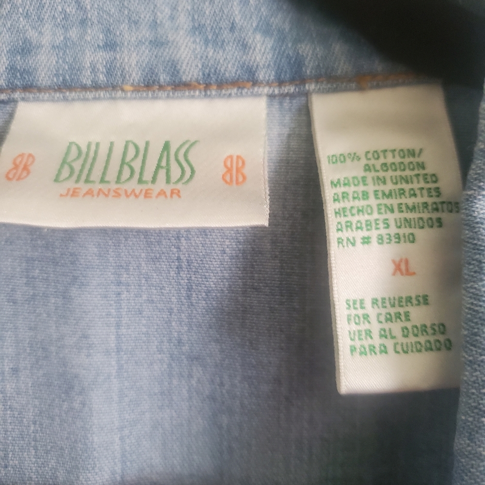 Vintage Bill Blass Lightweight Blue Jean jacket - Picture 3 of 5